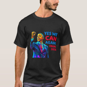 Camiseta Sim Podemos Novamente Obama 2028 Campanha Política