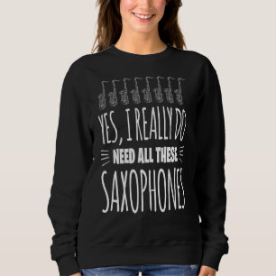 Camiseta Sim, Preciso De Todos Estes Motif Saxofônicos Para