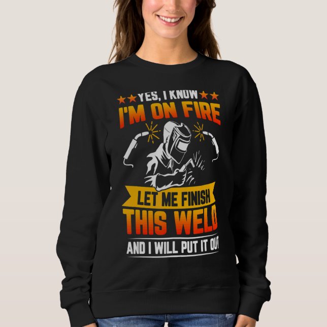 Camiseta Sim, sei que estou em chamas, deixe-me terminar es (Frente)