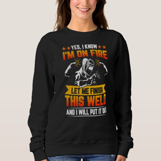 Camiseta Sim, sei que estou em chamas, deixe-me terminar es (Frente)
