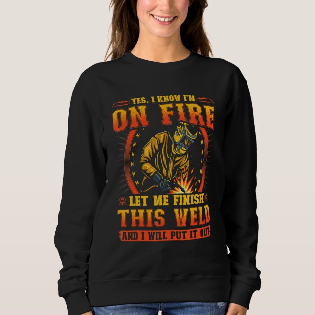 Camiseta Sim, sei que estou em chamas, deixe-me terminar es (Frente)