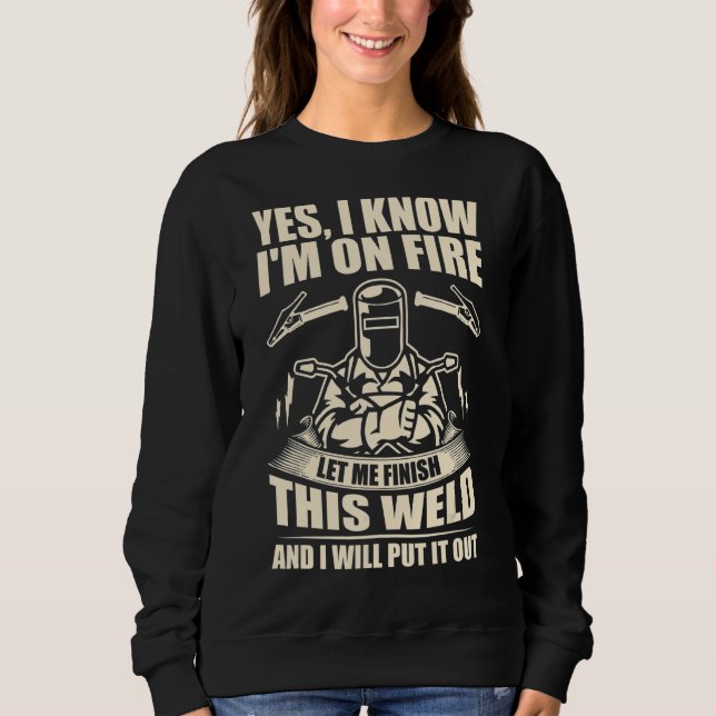 Camiseta Sim, sei que estou em chamas, deixe-me terminar es (Frente)