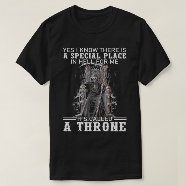 Camiseta Sim, Sei Que Há Um Lugar Especial Que É Chamado De (Frente do Design)