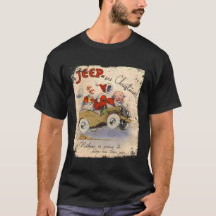 Camiseta Sim, será um Poster de Retro WW2 de Natal Willys