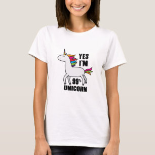 Camiseta Sim, sou 99% Unicórnio