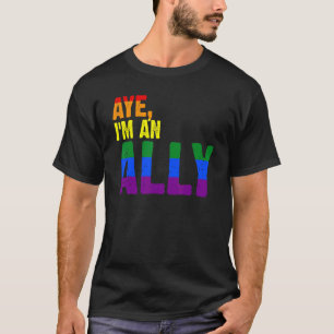 Camiseta Sim, sou Ally Orgulho gay Lgbt 1