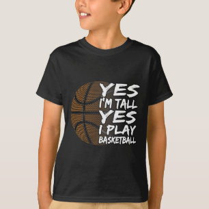 Camiseta Sim, sou alta, sim, toco desenho para homens, mulh