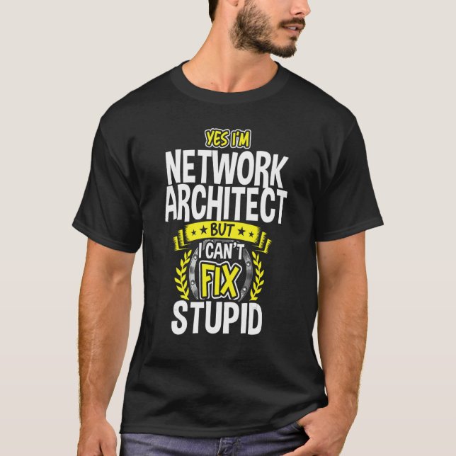Camiseta Sim, sou arquiteto de rede (Frente)