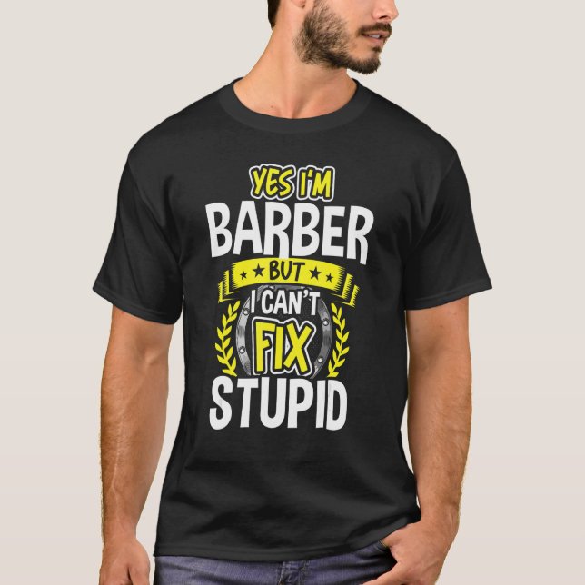 Camiseta Sim, sou Barber (Frente)