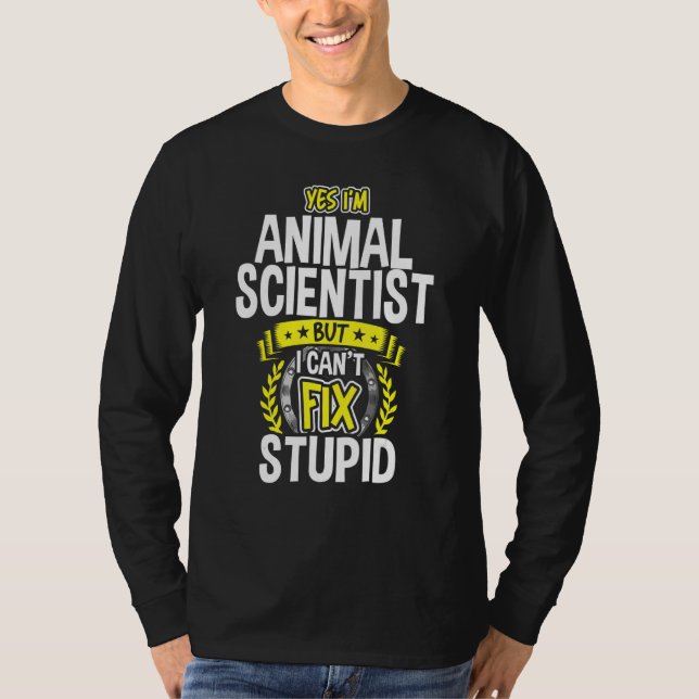 Camiseta Sim, sou Cientista Animal (Frente)