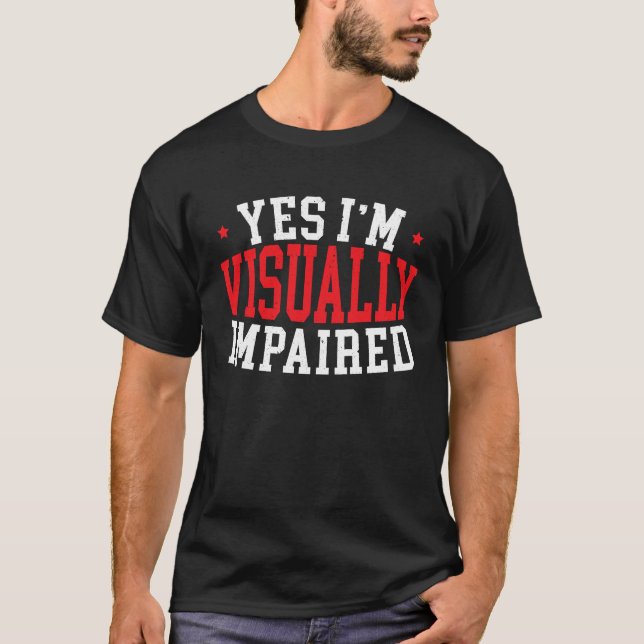 Camiseta Sim, sou deficiente visual Braile Visual Cego Cons (Frente)
