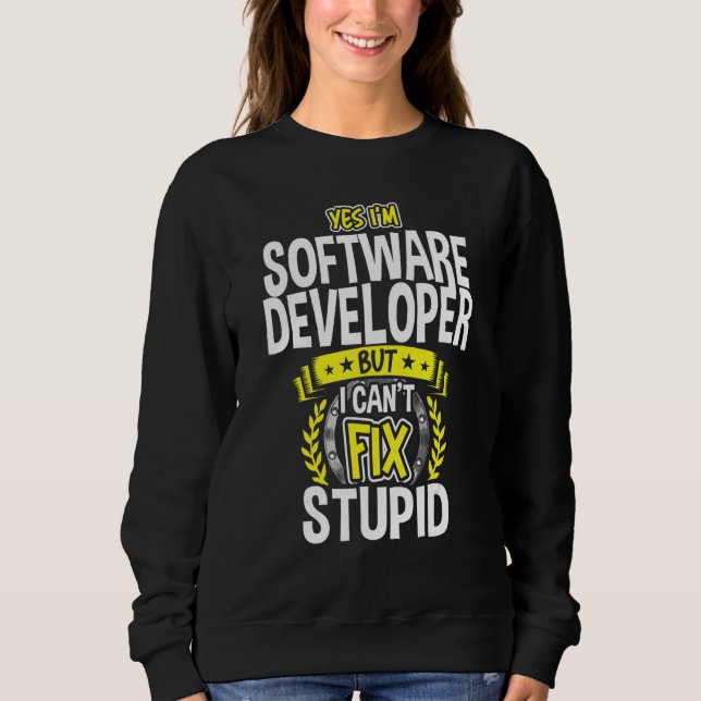 Camiseta Sim, sou desenvolvedor de software (Frente)