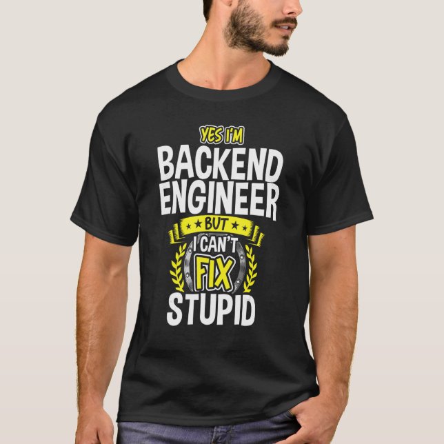 Camiseta Sim, sou Engenheiro de back-end (Frente)