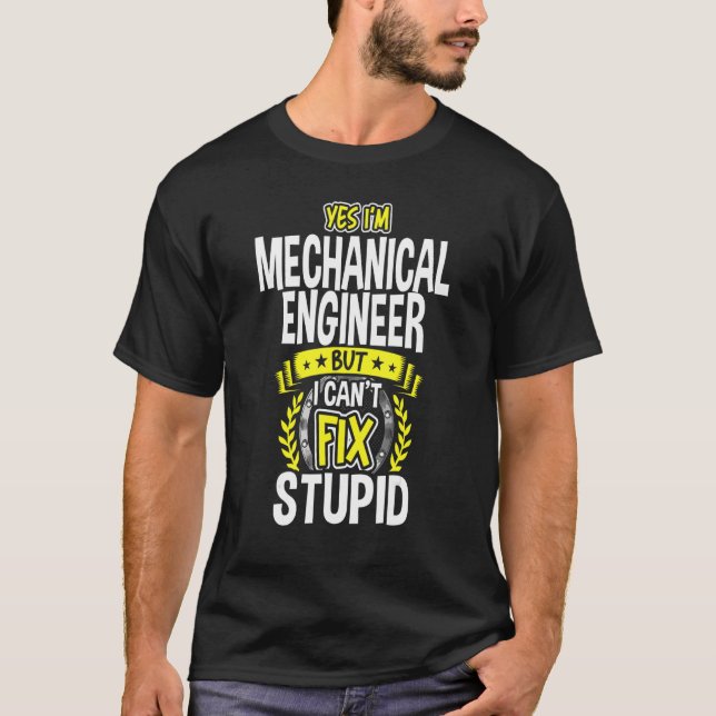 Camiseta Sim, sou Engenheiro Mecânico (Frente)