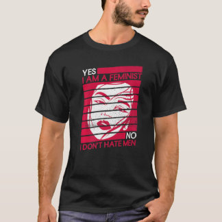 Camiseta Sim Sou Feminista Não Não Odeio Homens Feministas