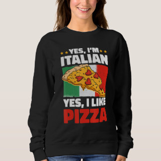 Camiseta Sim, sou italiano, sim, eu gosto de pizza