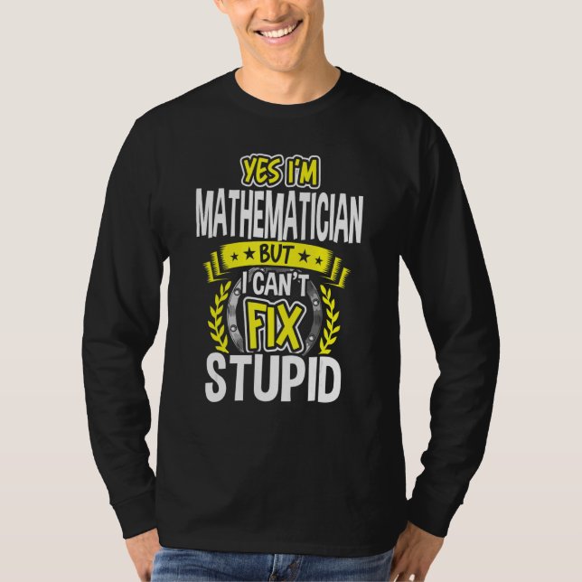 Camiseta Sim, sou Matemático (Frente)