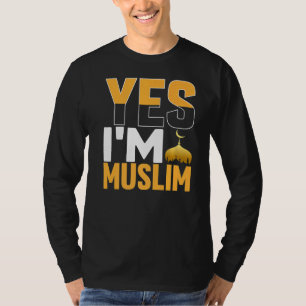 Camiseta Sim, sou muçulmano islâmico