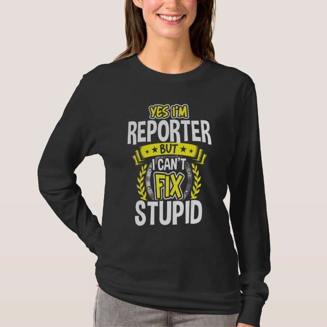 Camiseta Sim, sou o Repórter (Frente)