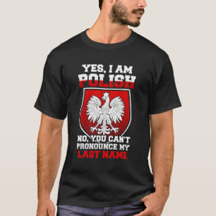 Camiseta Sim, sou polonês, não, você não consegue pronuncia