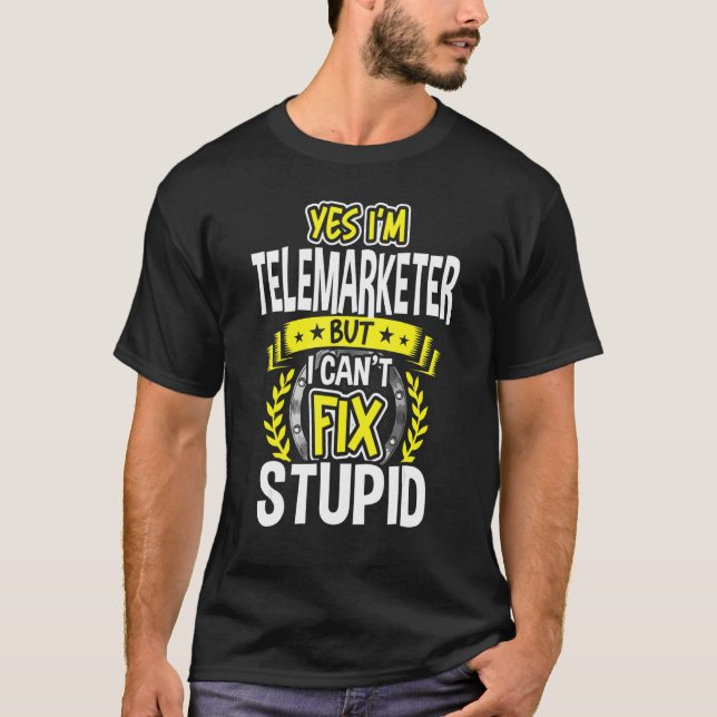 Camiseta Sim, sou Telemarketing (Frente)