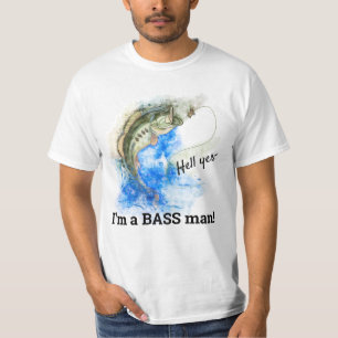 Camiseta Sim, sou um BASS, uma pesca engraçada