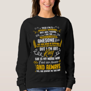 Camiseta Sim, sou um marido mimado da minha esposa de setem