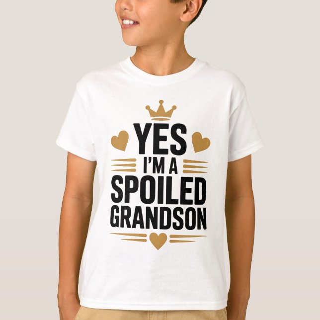 Camiseta Sim, sou um Neto Mimado (Frente)