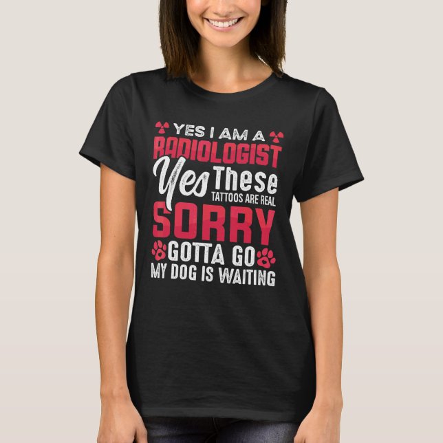 Camiseta Sim, Sou Um Radiologista Tecnológico Xray Rad Tech (Frente)