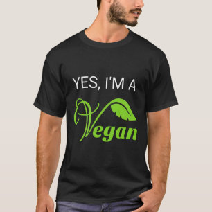 Camiseta Sim, Sou Um Vegan Vegetariano Vegan Comida Bruta D