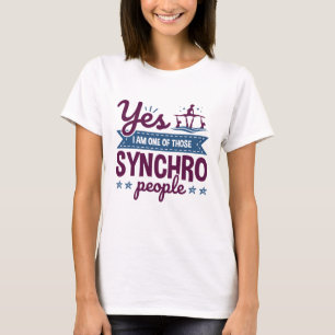 Camiseta Sim, sou uma dessas pessoas que fazem natação sinc