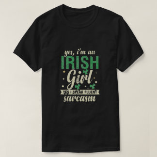 Camiseta Sim, sou uma Irlandesa, falo sarcasmo fluente