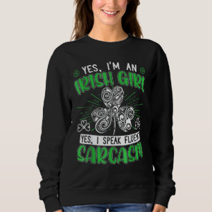 Camiseta Sim, Sou Uma Irlandesa, Sim, Falo Sarcasmo Fluente