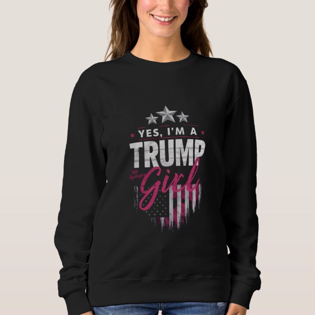 Camiseta Sim, sou uma Trump Girl sem desculpas 2024 (Frente)