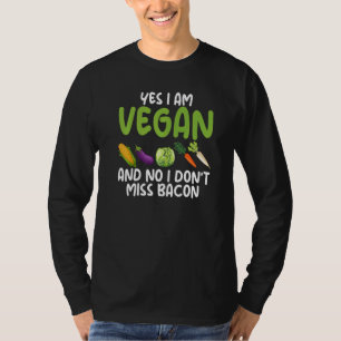 Camiseta Sim, sou vegetariano Não Não Perco Bacon Vegeta