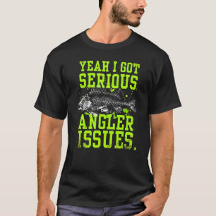 Camiseta Sim, Tenho Problemas Sérios de Pescador Roupas de