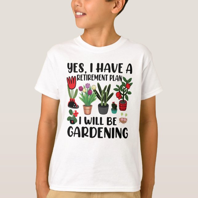Camiseta Sim, Tenho Um Plano De Aposentação (Frente)