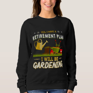 Camiseta Sim, tenho um plano de aposentadoria jardinagem J