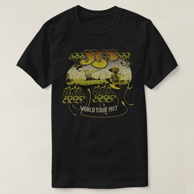 Camiseta Sim Tour mundial de 1977 (Frente do Design)