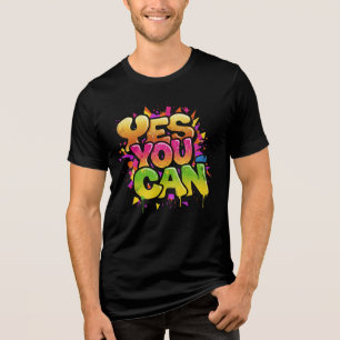 Camiseta Sim Você Pode Grafite Arte Motivacional De Rua
