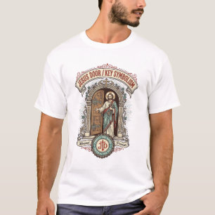 Camiseta Simbolismo da Chave da Porta de Jesus Simbolismo d