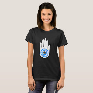 Camiseta Símbolo Ahimsa Hindu Budista Jainista Jainismo Mão