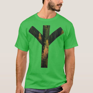 Camiseta Símbolo Algiz Forest Rune