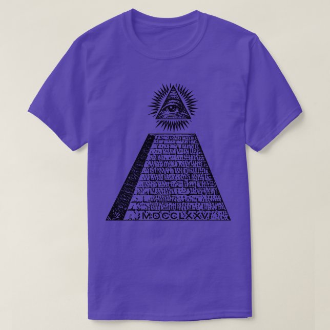 Camiseta Símbolo AllView Illuminati Eye (Frente do Design)