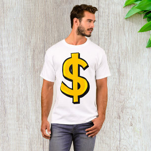Camiseta Símbolo amarelo de dólar