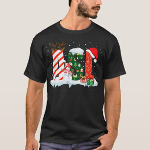 Camiseta Símbolo americano ASL Santa Hat - Dia de Natal Dea