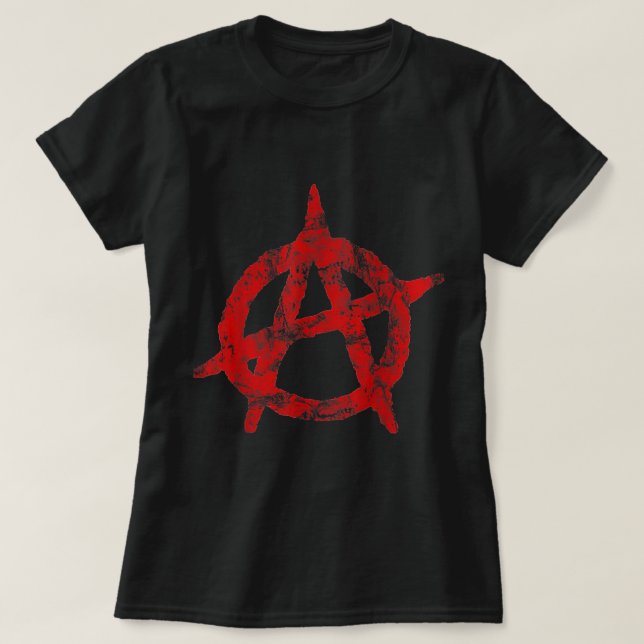 Camiseta Símbolo Anarquista Desolida Anarquia Política Rock (Frente do Design)