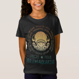 Camiseta Símbolo Aquário Zodiac - Recurso de Personalidade