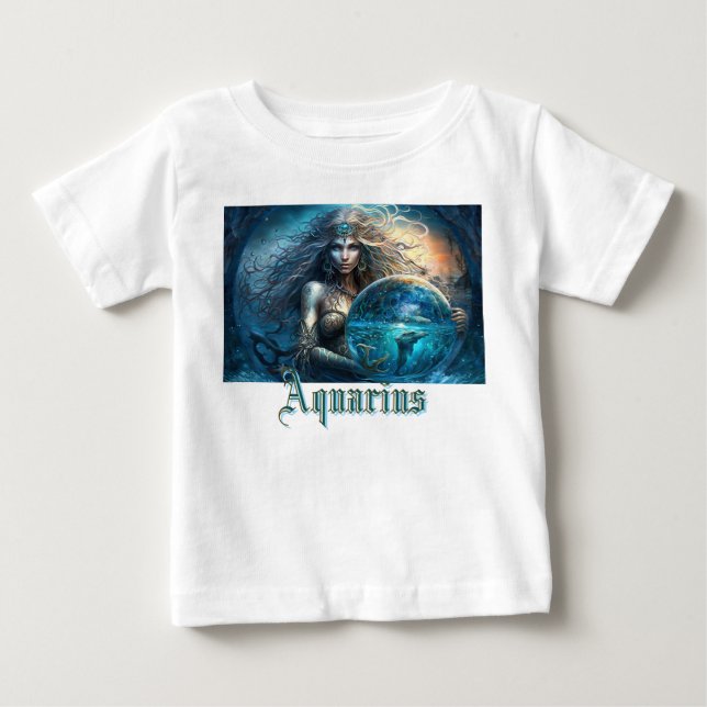 Camiseta Símbolo Aquarius Zodiac (Frente)