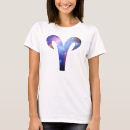 Camiseta Símbolo Aries - Círculo Fluido Superior